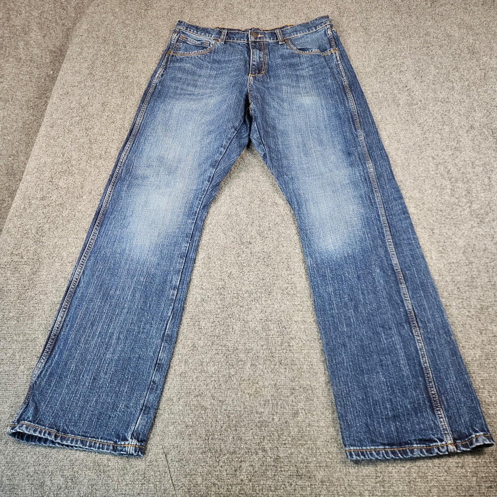 Wrangler Retro Relaxed Bootcut Jeans Mens 34x34 Blue Medium Wash 10WRT20JH